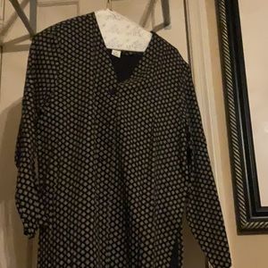 Button Down with Geometric Shapes